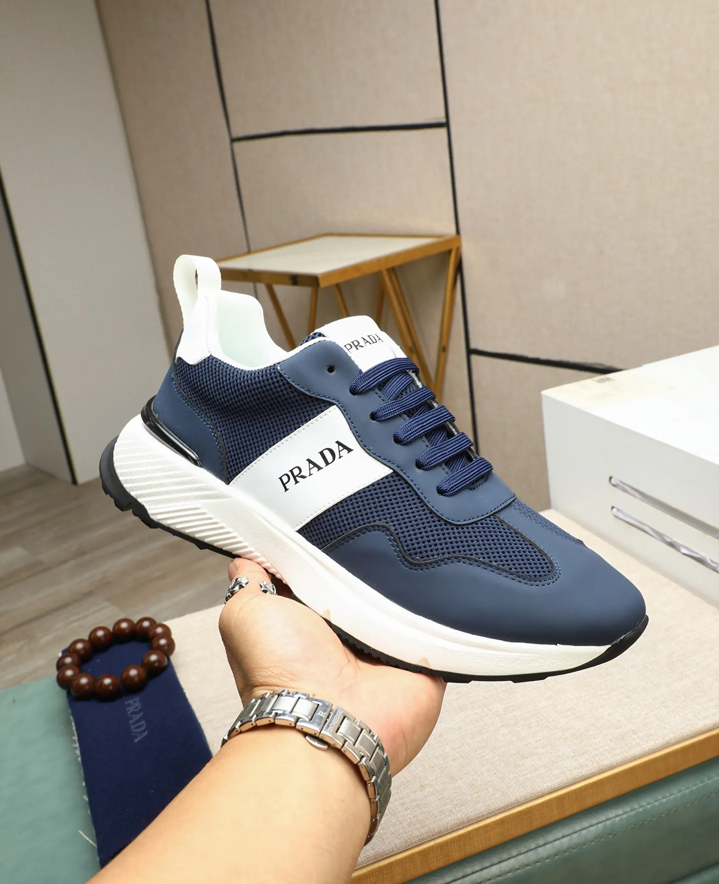 Men's men's shoes💰460🌹🌹[PRADA—Prada] new model🙈original replica! 👟👟👟The uppers are made of top-notch workmanship from Italy🇮🇹Imported calfskin❗️Genuine leather lining@Suitable for travel, the original version has an enlarged engraved sole, making it suitable for all kinds of travel, showing low-key luxury. Let quality speak for itself. Color: Size: 38-44